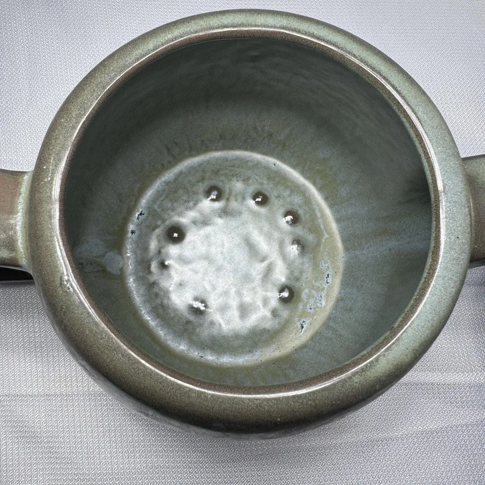 Frankoma Plainsman Teapot Prairie Green Pottery Vintage USA 6 Cup w Lid 6T